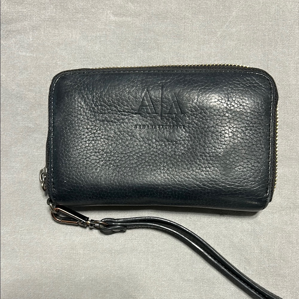 A/X Armani Exchange Black Leather Wallet